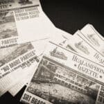 Custom themed newspaper prop design for corporate anniversary event Thailand